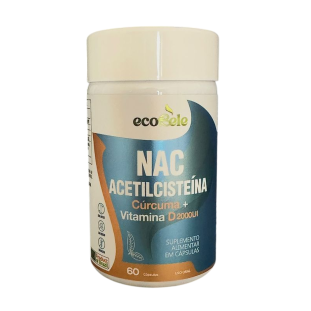 NAC + Cúrcuma + Vitamina D2000UI 60 caps 500mg