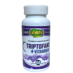 Triptofano + vitaminas 60 caps 500mg
