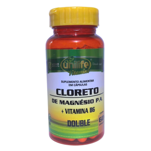Cloreto de Magnésio P.A + Vitamina B6 60 caps 