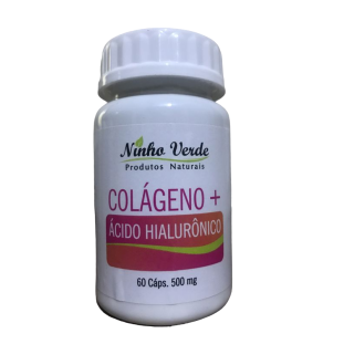 Colágeno + Acido Hialurônico 60 caps 500mg