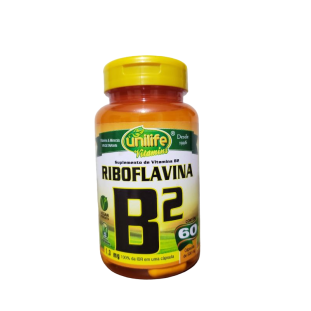 Vitamina B2 - Riboflavina 60 caps 500mg