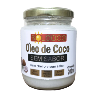 Óleo de Coco sem Sabor 200ML