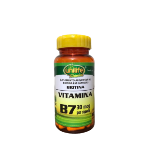 Vitamina B7 - Biotina 60 caps 500mg