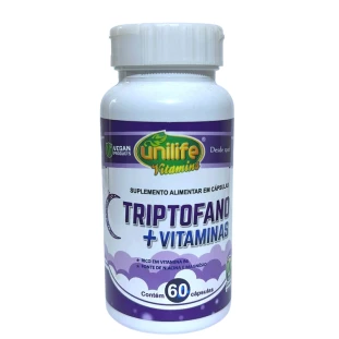 Triptofano + vitaminas 60 caps 500mg