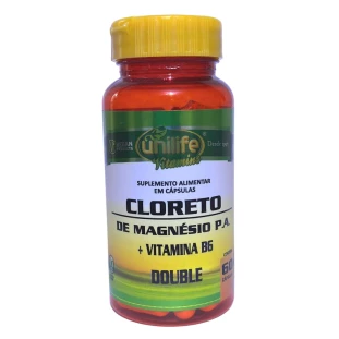 Cloreto de Magnésio P.A + Vitamina B6 60 caps 