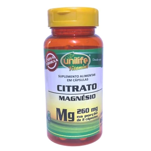 Citrato de Magnésio 60 caps 260mg 