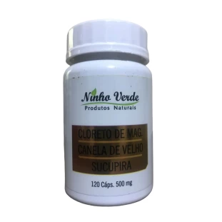 Cloreto, Canela de Velho e Sucupira 120 caps 500mg