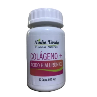 Colágeno + Acido Hialurônico 60 caps 500mg