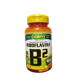 Vitamina B2 - Riboflavina 60 caps 500mg