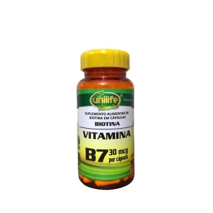 Vitamina B7 - Biotina 60 caps 500mg