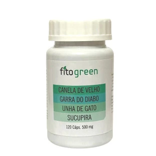 Canela de Velho, Garra do Diabo, Unha de Gato e Sucupira 120 caps 500mg