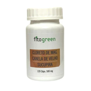 Cloreto, Canela de Velho e Sucupira 120 caps 500mg